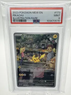Pokemon Pikachu TCG Scarlet & Violet Card 173/165 PSA 9 - Image 3
