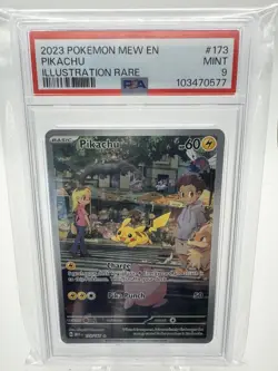 Pokemon Pikachu TCG Scarlet & Violet Card 173/165 PSA 9 - Image 5