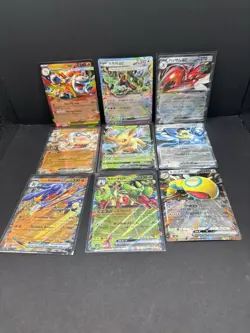 Pokemon EX Card Lot 9 Cards Garchomp ex Leafeon V Scizor ex NM - Image 1