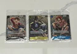 One Piece Card Game Monkey D. Luffy, Sabo, Portgas D. Ace Tin Vol 2 Promos - Image 1