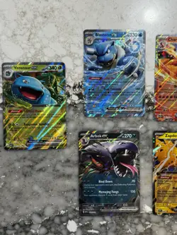 Pokemon TCG Scarlet & Violet 151 ALL EX Holo 7x Bundle Card Lot Charizard - Image 2