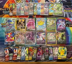 Pokemon Card Lot Full Art Alt Art Fire Gengar Pikachu Sylveon 38 Cards - Image 1