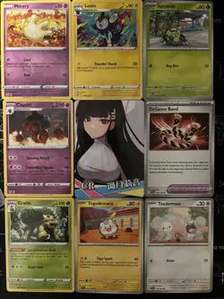 Sexy Anime Waifu Card and 8 pokemon cards - Image 1