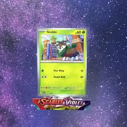 Skiddo 011/198 Scarlet & Violet Pokemon TCG Card Mint/NM Pack Fresh New - Image 1