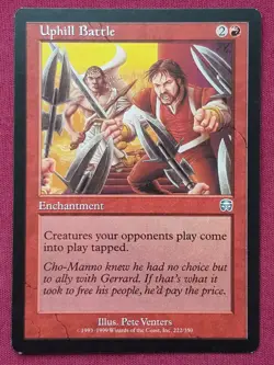 Magic The Gathering MERCADIAN MASQUES UPHILL BATTLE red card MTG - Image 1