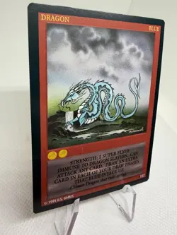 Blue #157 - Wyvern CCG Dragon Trading Card (1994 US Games TCG) Limited Rare - Image 2