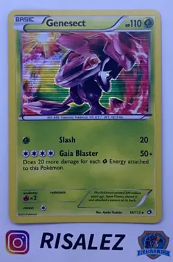 Genesect - 16/113 - Pokemon Legendary Treasures Holo Rare Card LP - Image 1