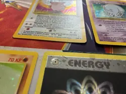 Vintage Pokemon Card Lot WOTC Holo Fire Blaine Vaporeon - Image 3