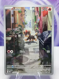 Pokemon TCG Mega Evolution Litleo Card 139/132 Illustration Rare NM - Image 1