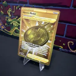 Pokemon Hero's Medal 201/185 Swsh04: Vivid Voltage Secret Rare Holo English Card - Image 3