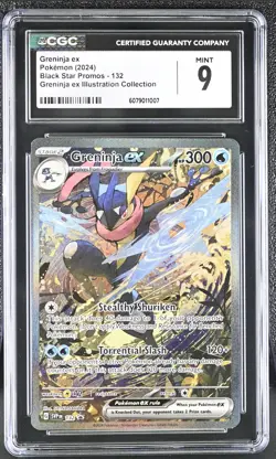 CGC 9 Greninja ex SVP 132 Promo Special Illustration Rare Pokemon Card psa - Image 1