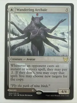 MTG Strixhaven Wandering Archaic Explore the Vastlands Card #006 - Image 2