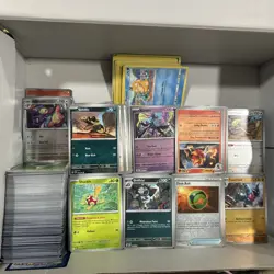 500+ Official Pokemon TCG Card Bulk Lot - 500 Common/Uncommon/Rare & 10 Holos - Image 1