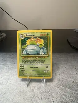 Pokemon TCG Venusaur Holo Rare Card Base Set, 15/102, LP Condition - Image 1