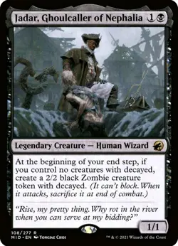X 1 Jadar, Ghoulcaller of Nephalia NM-M Innistrad Midnight Hunt 108 MTG Magic - Image 1