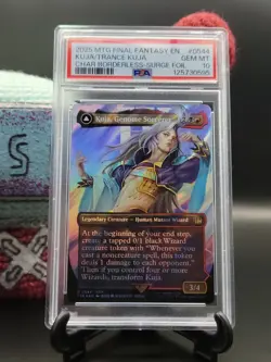 Kuja, Genome Sorcerer (Borderless Surge Foil) - #544 - Final Fantasy - PSA 10 - Image 1