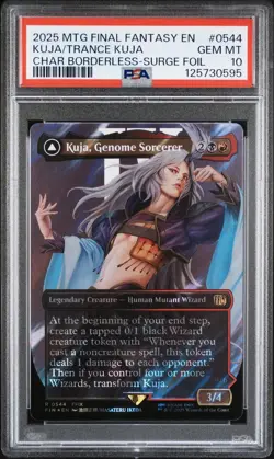 Kuja, Genome Sorcerer (Borderless Surge Foil) - #544 - Final Fantasy - PSA 10 - Image 3