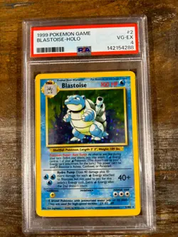 POKEMON 1999 Game BLASTOISE HOLO #2 PSA 4 RARE - Image 1