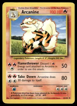 ARCANINE 023/102 BASE SET POKEMON UNCOMMON - Image 5