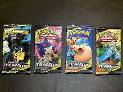 Pokemon TCG: Sun & Moon - Team Up Complete Art Set (Lot of 4 Packs) - Image 1