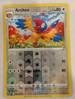 Archen 146/195 Silver Tempest Pokemon Reverse Holo Foil Nice! - Image 1