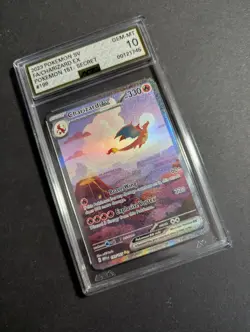2023 Pokemon Mew En-151 #199 Charizard Ex Special Illustration Rare AGS 10 - Image 2