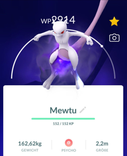 !!! Pokemon GO Legendary SHADOW MEWTWO Trade Crypto Mewtu Purified Tausch !!! - Image 1