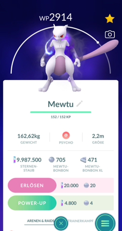 !!! Pokemon GO Legendary SHADOW MEWTWO Trade Crypto Mewtu Purified Tausch !!! - Image 2
