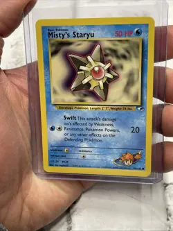 Pokemon Misty's Staryu 90/132 Gym Heroes Set, Common Condition Pokemon TCG NM/MT - Image 1