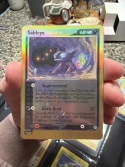 2003 Pokemon Sableye Reverse Foil E-reader 10/100 EX Sandstorm - Image 1