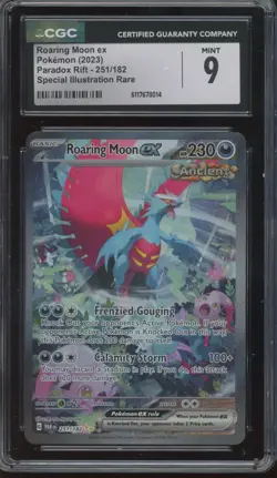2023 Pokemon Paradox Rift Special Illustration Rare Roaring Moon ex Mint CGC 9 - Image 1