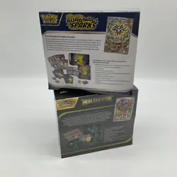 2x Pokemon ETB Lot Mega Evolutions and Surging Sparks Factory Sealed - Image 2