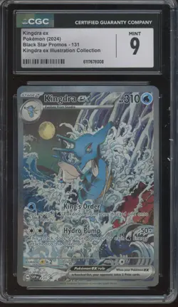 2024 Pokemon Black Star Promo #131 Kingdra ex Mint CGC 9 - Image 1