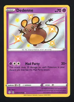 Dedenne SV051/SV122 Shining Fates Shiny Holo Rare Pokemon TCG - Image 1