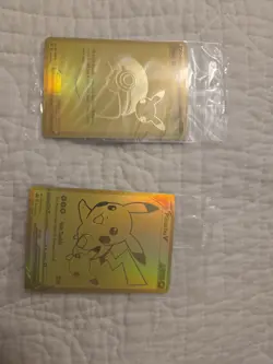 Pikachu v Gold and Pokeball SWSH145/SWSH146 Pokemon TCG Celebrations Sealed!! - Image 1