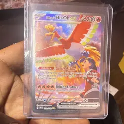 Pokemon Ethan's Ho-Oh EX SIR Full Art Holo 230/182 Sv10 Destined Rivals - Image 1
