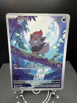 Pokemon TCG SV White Flare Zorua 142/086 Illustration Rare Full Art NM! - Image 1