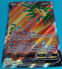 Pokemon - Alolan Exeggutor V 071/078 - SWSH Pokemon GO - Full Art Textured - NM - Image 2