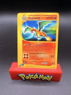 Pokemon TCG - Charizard 40/165 Non-Holo Expedition HP Crease-c - Image 1