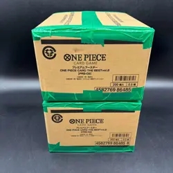 Lot (2) One Piece Japanese PRB-02 The Best Vol.2 Booster Box Case Sealed #2 - Image 1