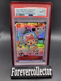 2024 One Piece EB01 Tony Tony Chopper Manga Alt Art #006 Holo PSA 10 - Image 1