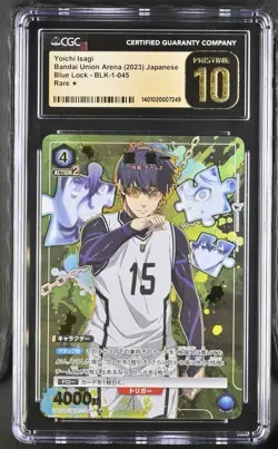 CGC 10 PRISTINE Union Arena Yoichi Isagi Blue Lock BLK-1-045 R Star - Image 1
