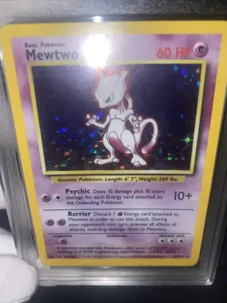 Mewtwo 10/102 Base Set Holo GRADED 10 Mint PGC Pokemon Card - Image 5