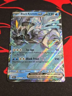 Pokemon TCG Black Kyurem ex 048/191 Sv08 Surging Sparks Holo Card NM - Image 1