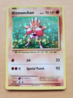Hitmonchan 62/108 Pokemon 2016 Evolutions XY Holo Rare Card NM - Image 1
