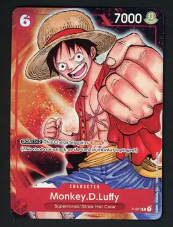 One Piece Premium Card Collection Bandai Games Fest 23-24 Monkey.D.Luffy P-001 - Image 1