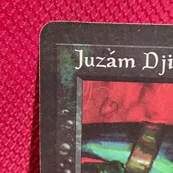 JUZAM DJINN PROMO CARD Giant 6" x 9" Oversize Magic The Gathering mtg VTG 1996 - Image 2