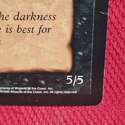 JUZAM DJINN PROMO CARD Giant 6" x 9" Oversize Magic The Gathering mtg VTG 1996 - Image 4