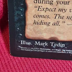 JUZAM DJINN PROMO CARD Giant 6" x 9" Oversize Magic The Gathering mtg VTG 1996 - Image 5