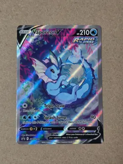 Alt Art Vaporeon V SWSH181 SWSH Sword & Shield Promo Cards Pokemon TCG - Image 1